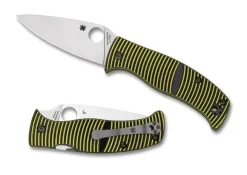 Spyderco Caribbean™ G-10 Black/Yellow Leaf