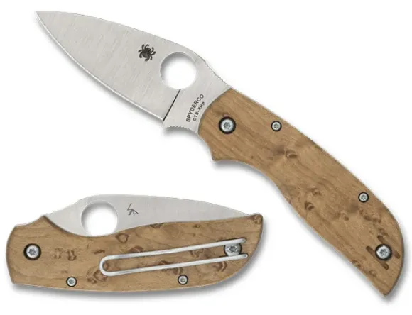 Spyderco Chaparral® SLIPIT™ Birdseye Maple