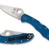 Spyderco Delica® 4 NLEOMF Lightweight Blue Flat Ground