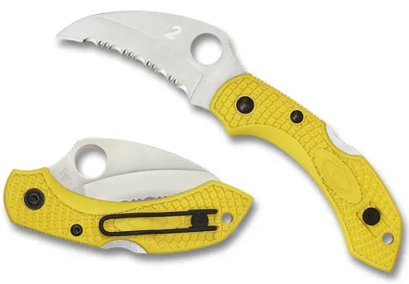 Spyderco Dragonfly™ 2 Salt® FRN Yellow Hawkbill