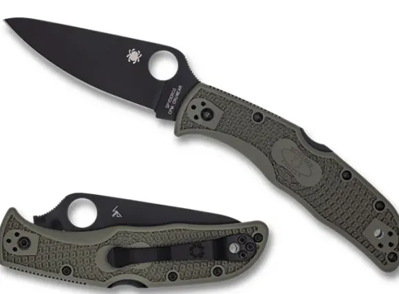 Spyderco Endela® OD Green FRN CPM CRU-WEAR Black Blade Exclusive