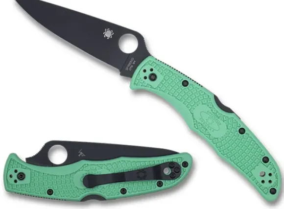 Spyderco Endura® 4 Lightweight Mint FRN CPM M4 Black Blade Exclusive