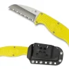 Spyderco Enuff™ Salt® FRN Yellow Sheepfoot