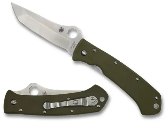 Spyderco Lum Tanto OD Green G-10 M390 Exclusive