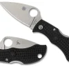 Spyderco Manbug® Black Lightweight Leaf