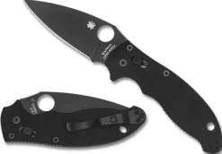 Spyderco Manix® 2 Black G-10/Black Blade