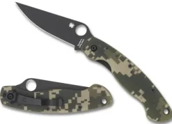 Spyderco Military™ Model G-10 Camo / Black Blade