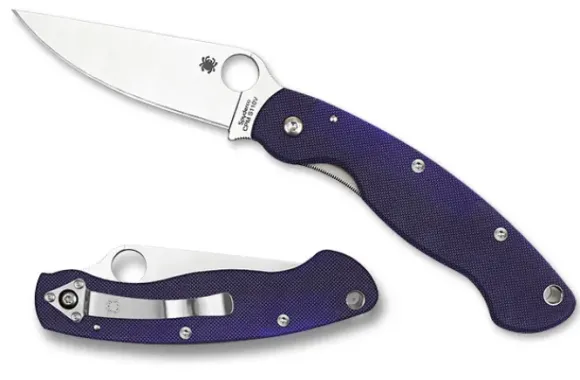 Spyderco Military™ Model G-10 Dark Blue CPM S110V