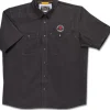 Spyderco Orvis® Men's Tech Chambray Black Work Shirt Short Sleeve