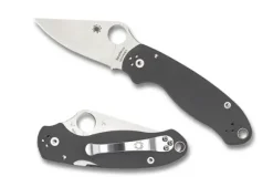 Spyderco Para® 3 G-10 Dark Gray Maxamet