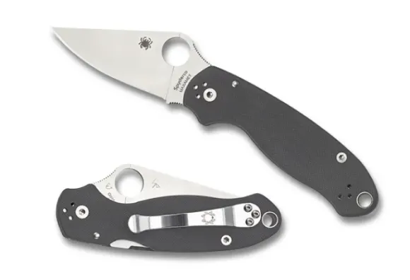 Spyderco Para® 3 G-10 Dark Gray Maxamet