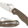 Spyderco Para&reg; 3 Brown Canvas Micarta CPM CRU-WEAR