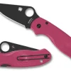 Spyderco Para&reg; 3 Lightweight Pink Black Blade