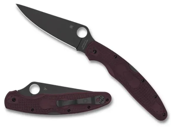 Spyderco Police™ 4 Lightweight Micro-Melt® PD#1 Black Blade