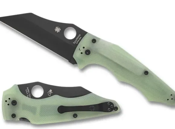 Spyderco YoJumbo™ Natural G-10 CPM M4 Black Blade Exclusive